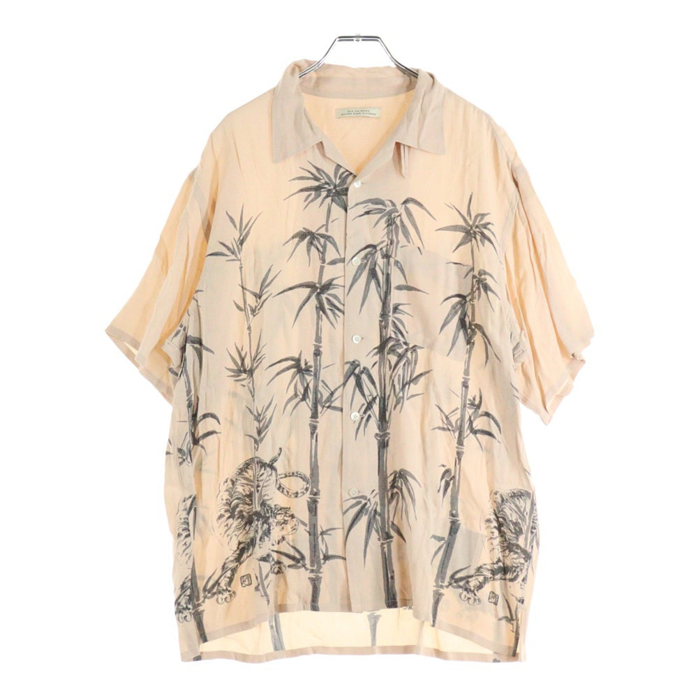 OLD JOE(オールドジョー) 23SS ORIGINAL PRINTED OPEN COLLAR SHIRTS オリジナルプリント オープンカラー 半袖シャツ ピンク 231OJ-SH14
