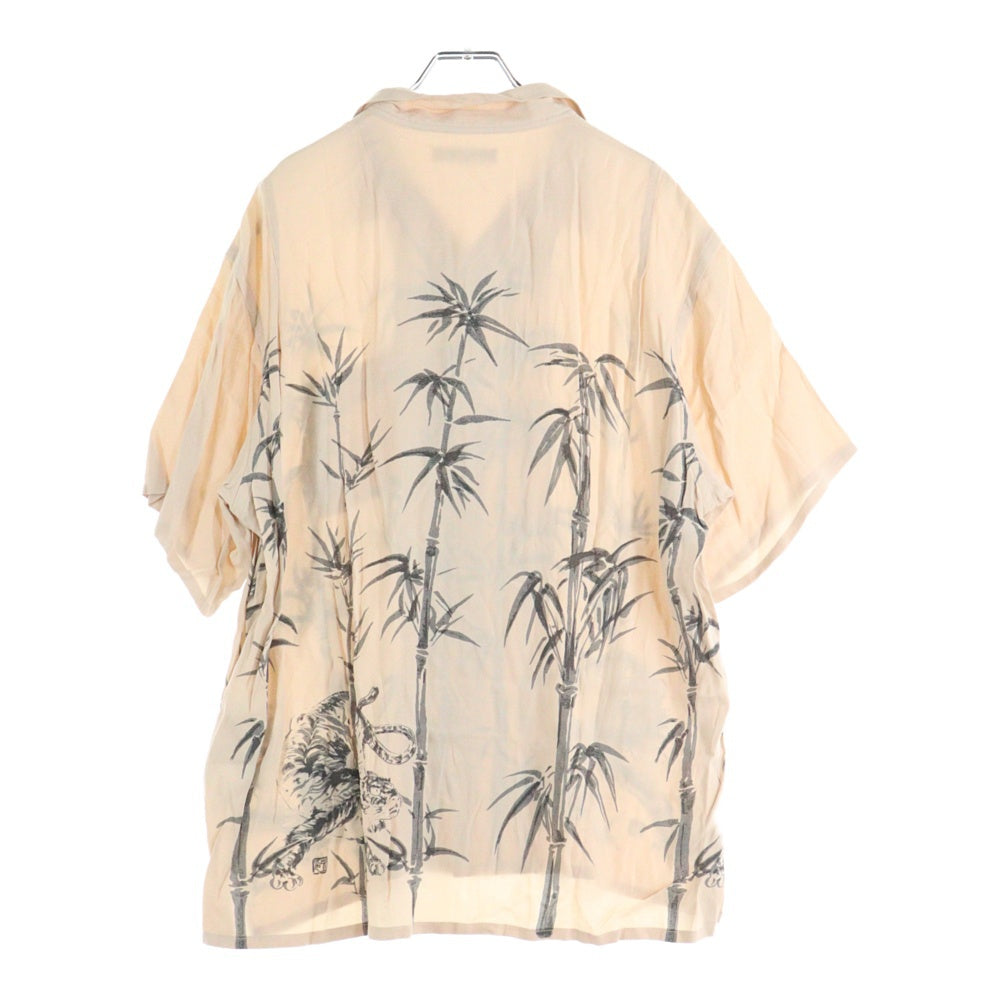 OLD JOE(オールドジョー) 23SS ORIGINAL PRINTED OPEN COLLAR SHIRTS オリジナルプリント オープンカラー 半袖シャツ ピンク 231OJ-SH14