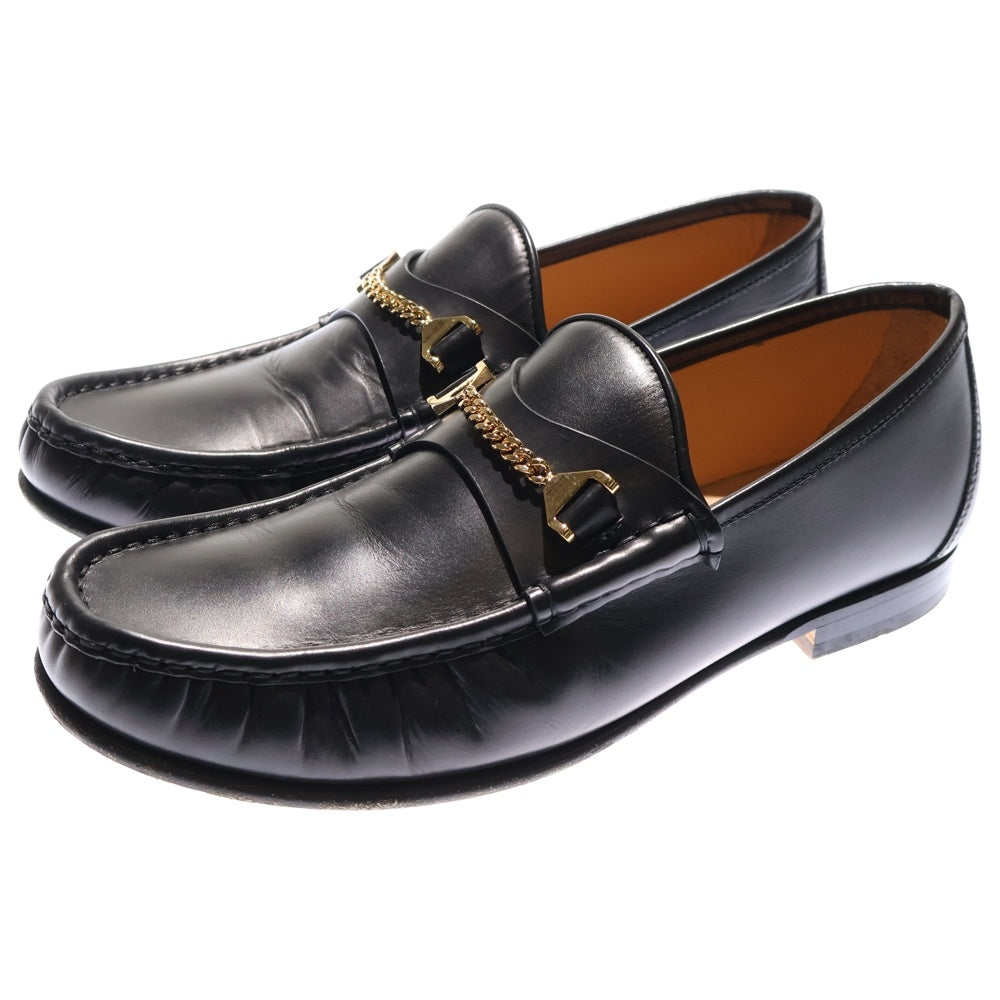 NO BRAND(ノーブランド) hyusto / ヒュースト MICK レザー ローファー シューズ ブラック