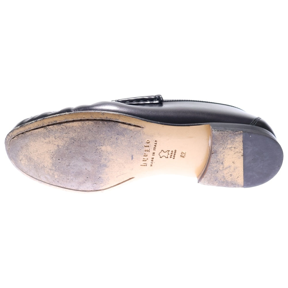 NO BRAND(ノーブランド) hyusto / ヒュースト MICK レザー ローファー シューズ ブラック