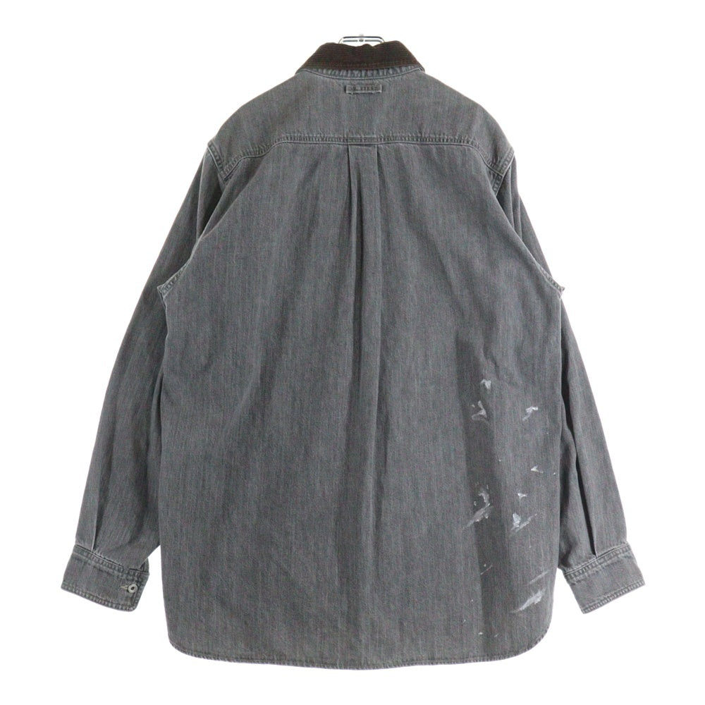 UNITED ARROWS & SONS(ユナイテッドアローズ アンド サンズ) by MASAKI KAWASE N.O.P.J WORK SHIRT 川瀬正輝 ワークシャツ デニム ブラック