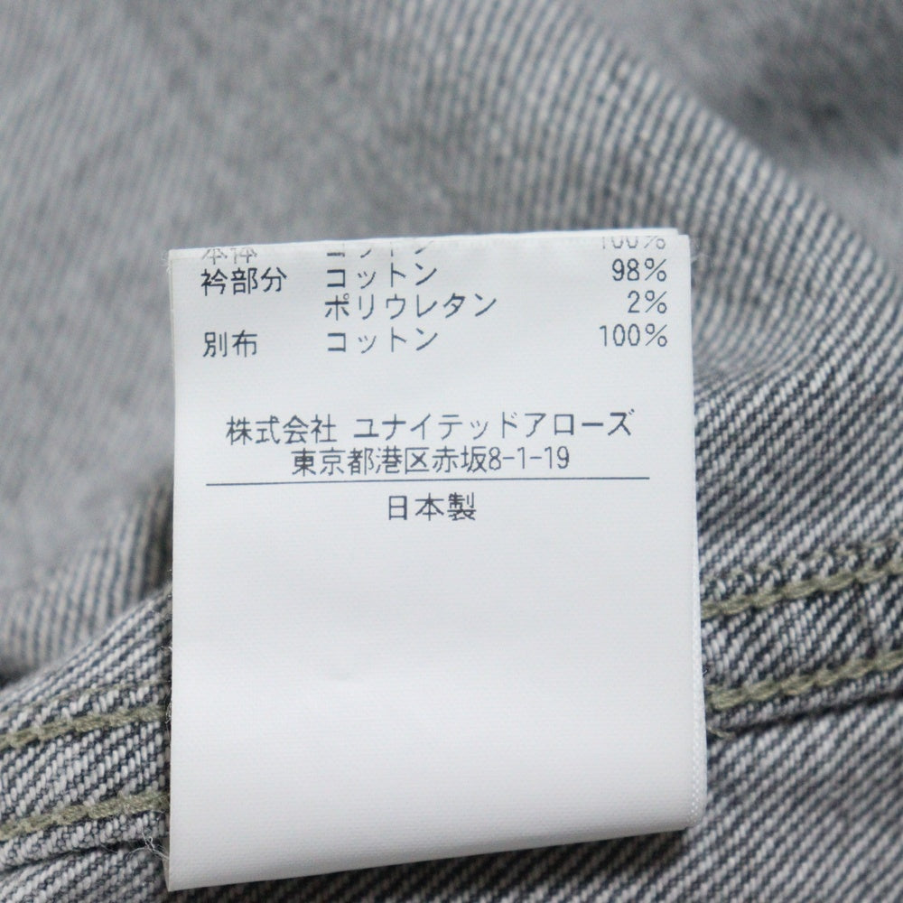 UNITED ARROWS & SONS(ユナイテッドアローズ アンド サンズ) by MASAKI KAWASE N.O.P.J WORK SHIRT 川瀬正輝 ワークシャツ デニム ブラック