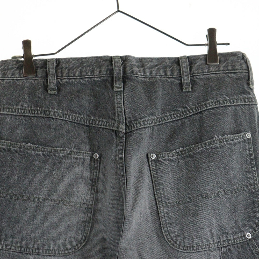 UNITED ARROWS & SONS(ユナイテッドアローズ アンド サンズ) by MASAKI KAWASE N.O.P.J PAINTER PANTS 川瀬正輝 ペインターパンツ デニム ブラック