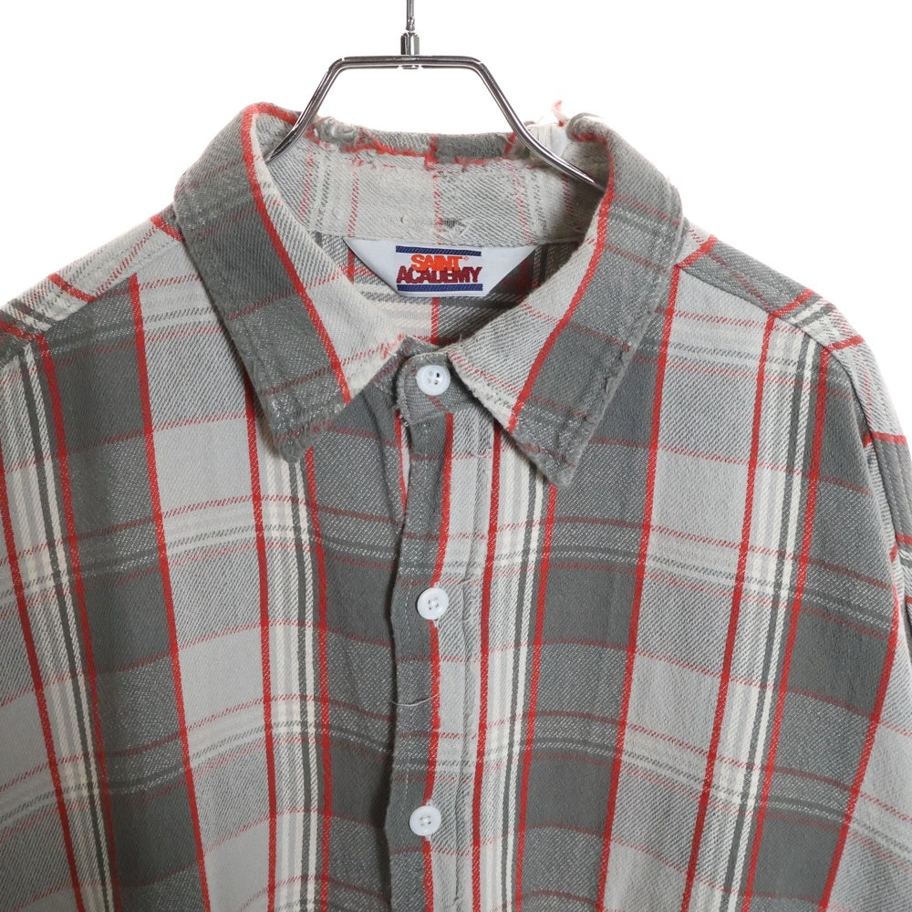 SAINT MICHAEL(セントマイケル) 22AW ×SHERMER ACADEMY FRANNEL SHIRT
