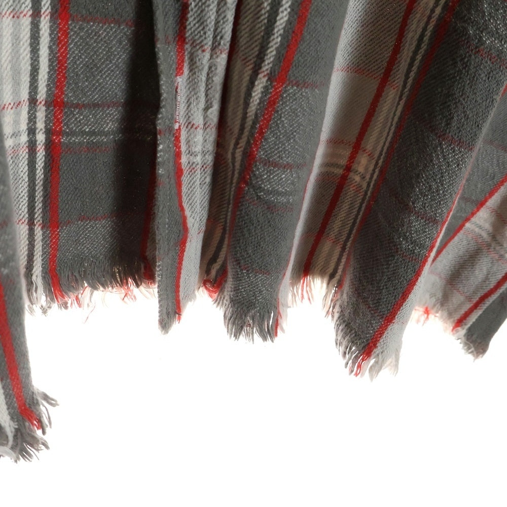 SAINT MICHAEL(セントマイケル) 22AW ×SHERMER ACADEMY FRANNEL SHIRT RED シャーマーアカデミー フランネル 長袖シャツ グレー/レッド SM-A22-0000-060