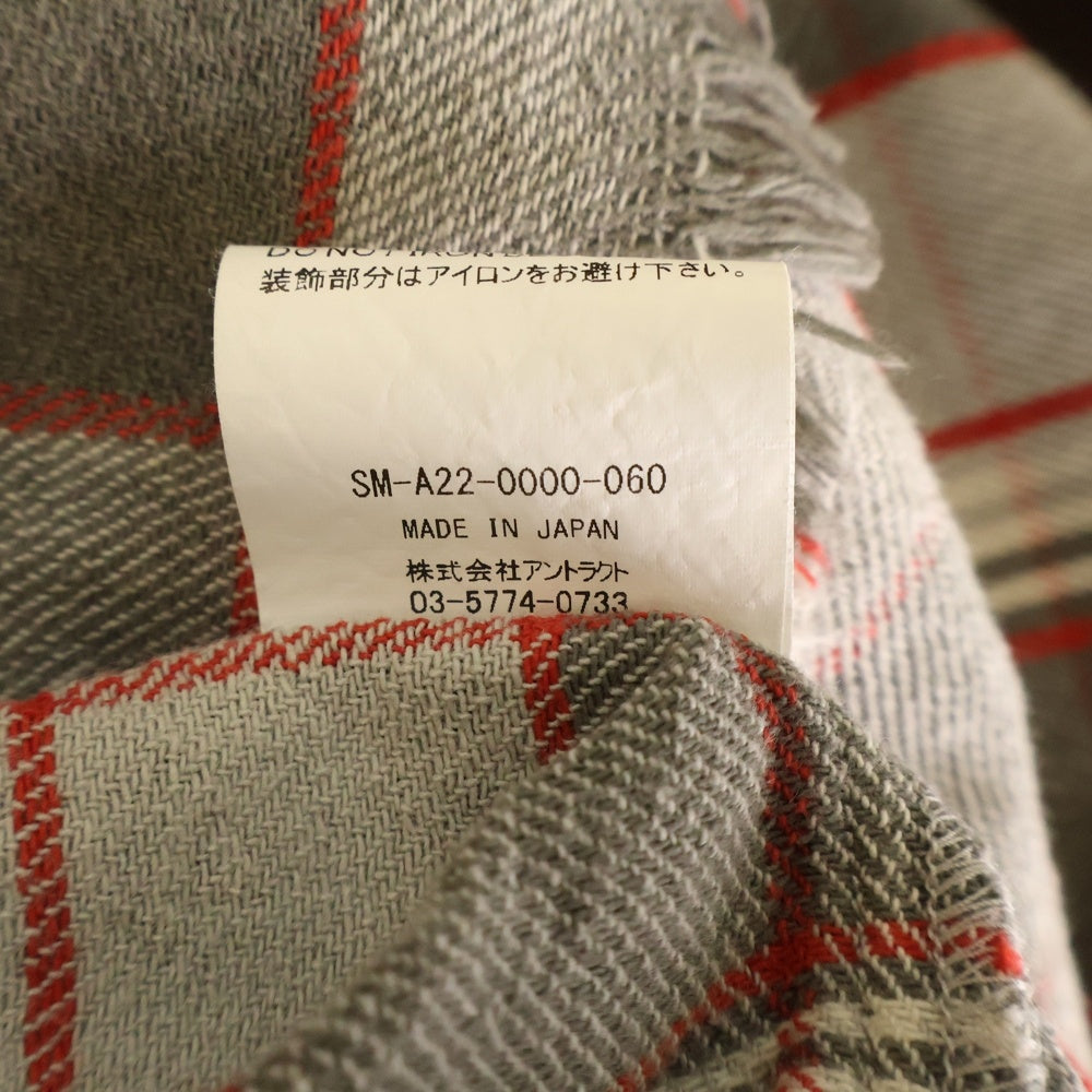 SAINT MICHAEL(セントマイケル) 22AW ×SHERMER ACADEMY FRANNEL SHIRT