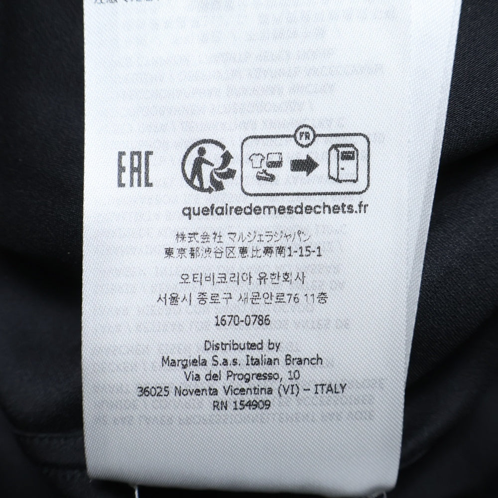 Maison Margiela 1(メゾンマルジェラ) 24AW ロング シルク 長袖シャツ ブラック S51DT0015 S78059