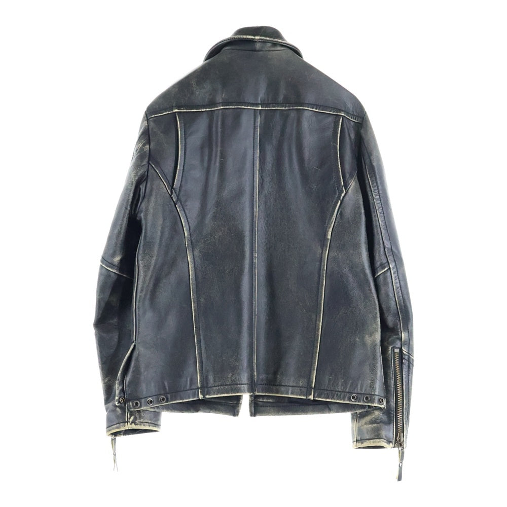 SCHOTT(ショット) ポリスマン ジップアップ レザージャケット ブラック