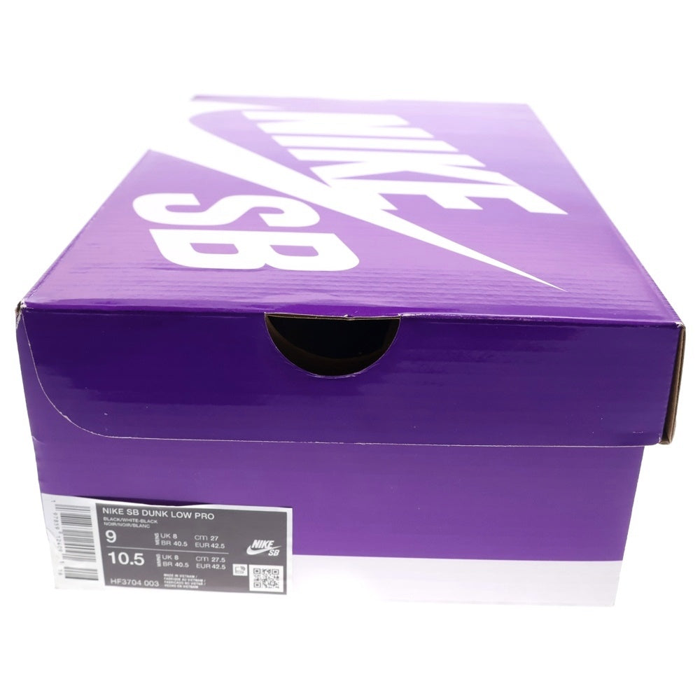 NIKE SB(ナイキエスビー) DUNK LOW ダンク ローカットスニーカー ブラック US9/27cm HF3704-003