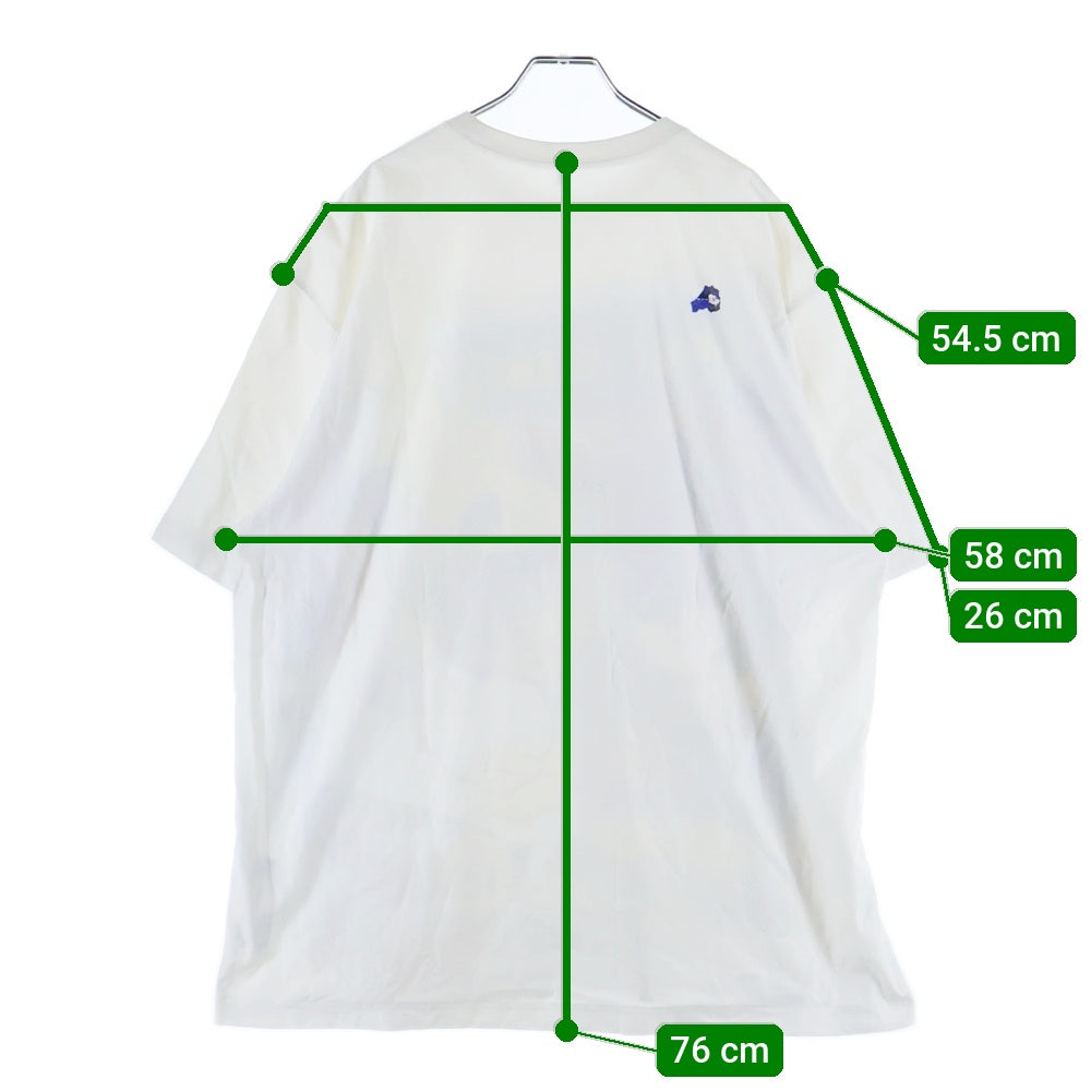 ADER ERROR(アーダーエラー) 24SS ×DISNEY Blue Easter Egg Graphic T-Shirt ディズニー ブルーイースターエッグ グラフィック 半袖Tシャツ ホワイト/マルチ BND1SSTS0102OW