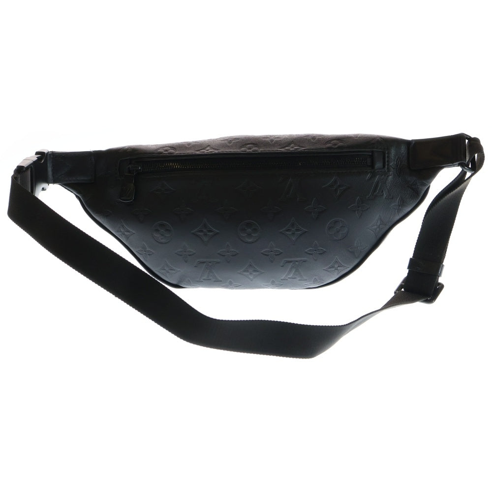 LOUIS VUITTON(ルイヴィトン) モノグラム シャドウ ディスカバリー レザー バムバッグ ボディバッグ ウエストバッグ ショルダーバッグ ブラック M44388 RFIDタグ レディース