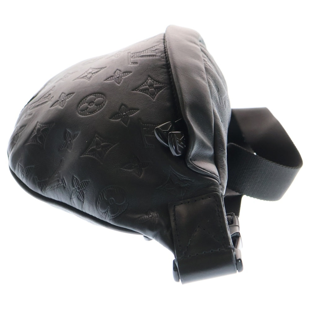 LOUIS VUITTON(ルイヴィトン) モノグラム シャドウ ディスカバリー レザー バムバッグ ボディバッグ ウエストバッグ ショルダーバッグ ブラック M44388 RFIDタグ レディース