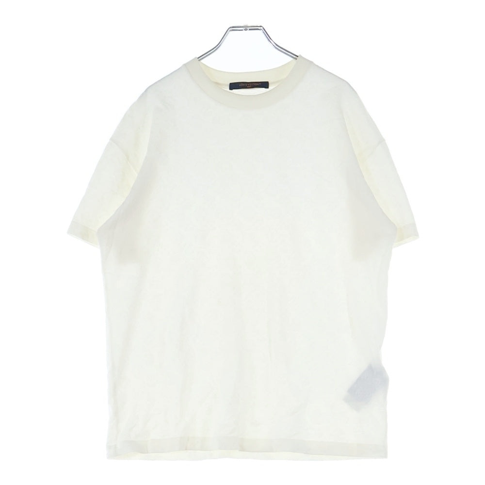 LOUIS VUITTON(ルイヴィトン) 24AW モノグラム フィルクーペコットン クルーネック 半袖Tシャツ カットソー ホワイト RM242MM JER HRY03W
