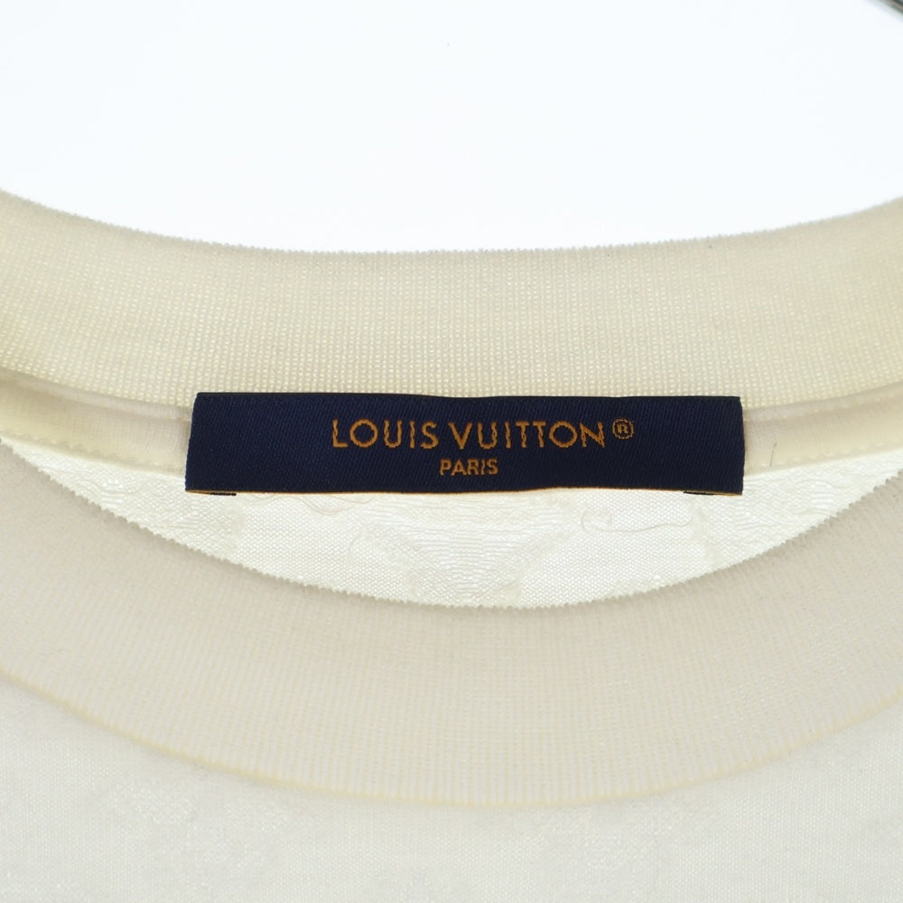 LOUIS VUITTON(ルイヴィトン) 24AW モノグラム フィルクーペコットン クルーネック 半袖Tシャツ カットソー ホワイト RM242MM JER HRY03W