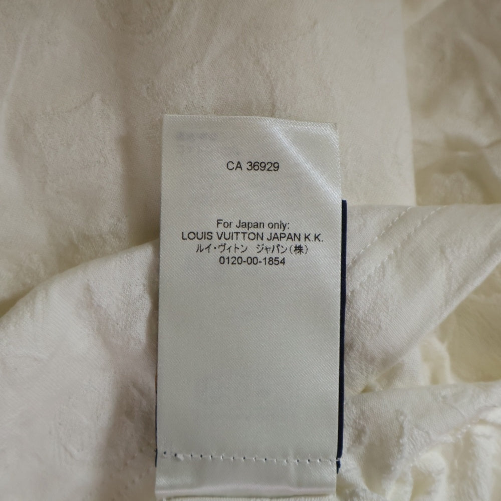 LOUIS VUITTON(ルイヴィトン) 24AW モノグラム フィルクーペコットン クルーネック 半袖Tシャツ カットソー ホワイト RM242MM JER HRY03W