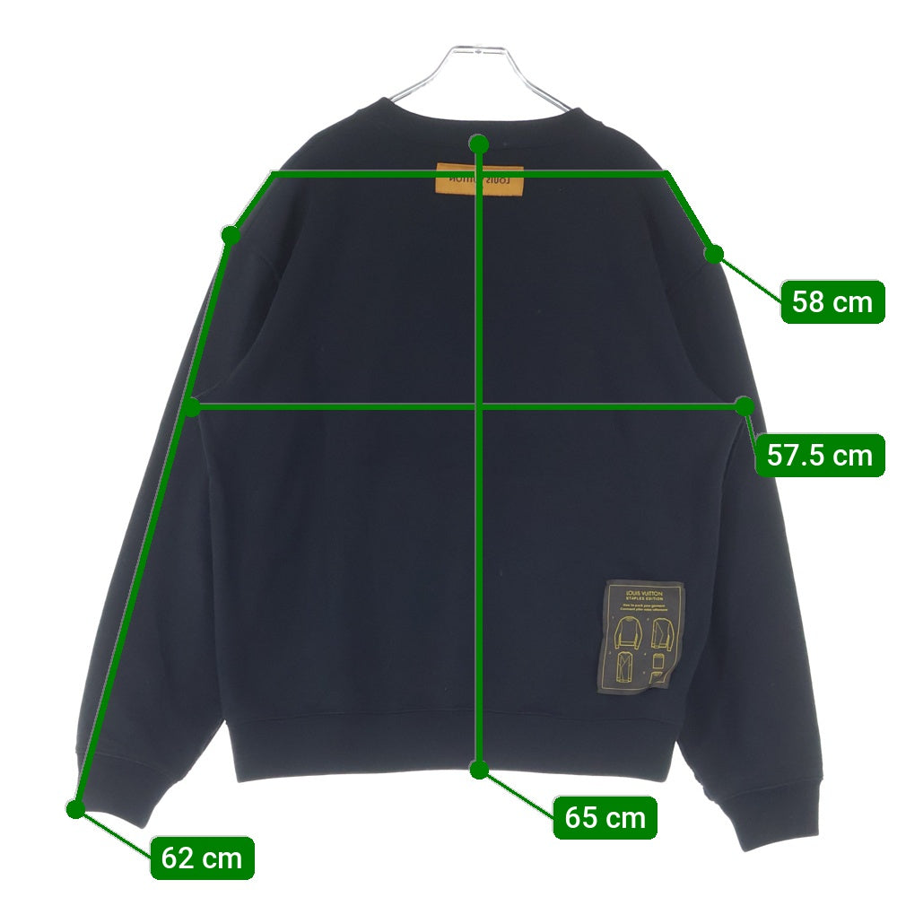 LOUIS VUITTON(ルイヴィトン) 20SS インサイドアウト クルーネック スウェットトレーナー ブラック RM201Q NPH HIY52W