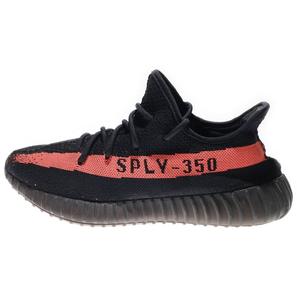 adidas(アディダス) YEEZY BOOST 350 V2 CORE BLACK イージーブースト ローカットスニーカー ブラック/オレンジ US11.5/29.5cm BY9612