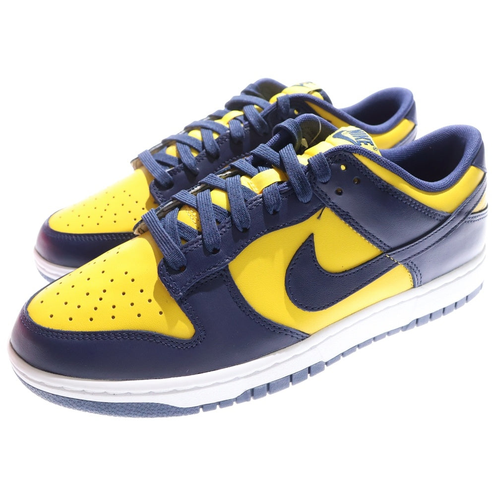 NIKE ナイキ DUNK LOW RETRO MICHIGAN ダンク ミシガン ローカットスニーカー イエロー/ネイビー US12/30cm DD1391-700 NIKE(ナイキ) DUNK LOW RETRO Michigan ダンク ミシガン ローカット