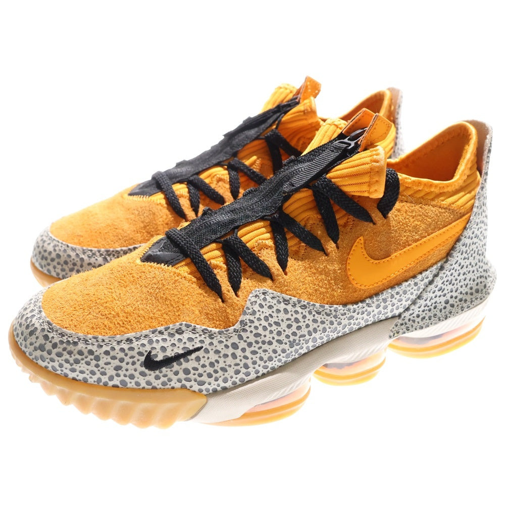 NIKE(ナイキ) ×ATMOS LEBRON 16 LOW SAFARI アトモス レブロン16 サファリ ローカットスニーカー オレンジ US9.5/27.5cm CD9471-800