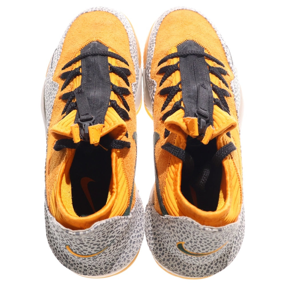 NIKE(ナイキ) ×ATMOS LEBRON 16 LOW SAFARI アトモス レブロン16 サファリ ローカットスニーカー オレンジ US9.5/27.5cm CD9471-800