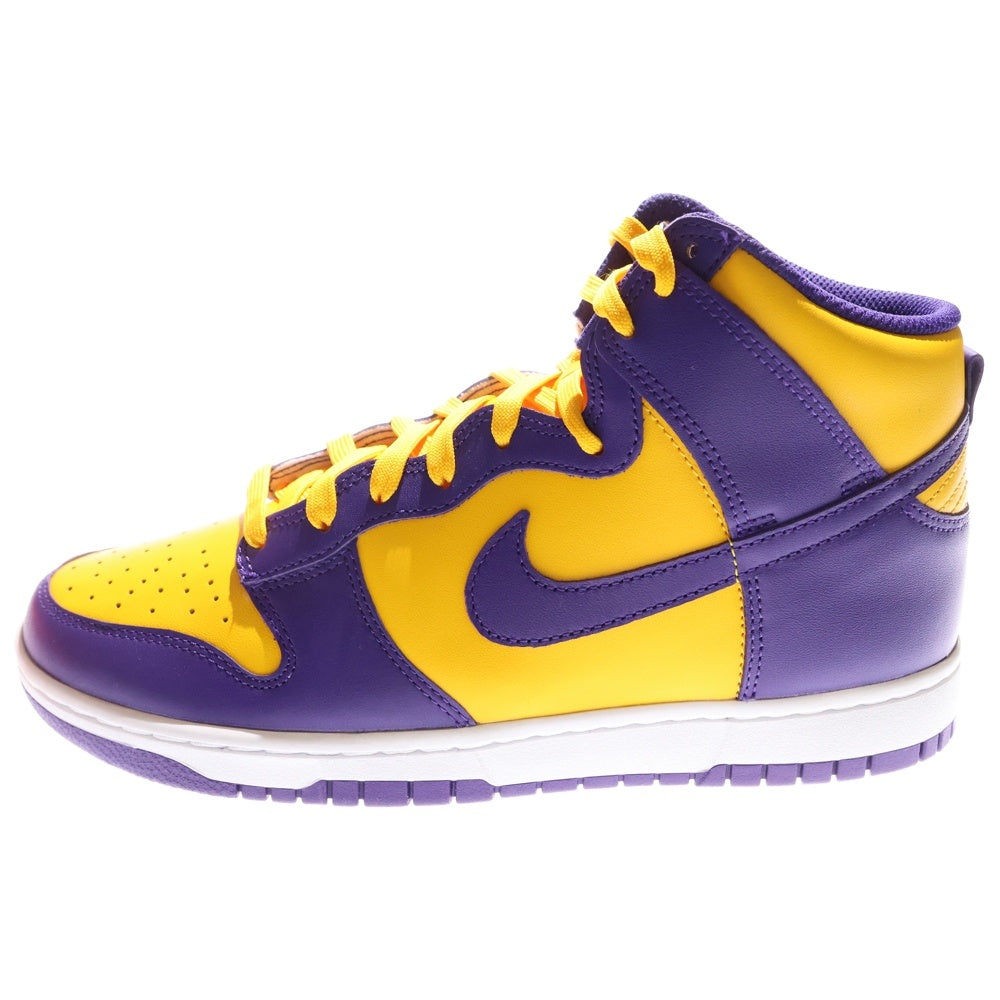 NIKE(ナイキ) DUNK HIGH RETRO LAKERS ダンク レトロ レイカーズ ハイカットスニーカー パープル/イエロー US9.5/27.5cm DD1399-500