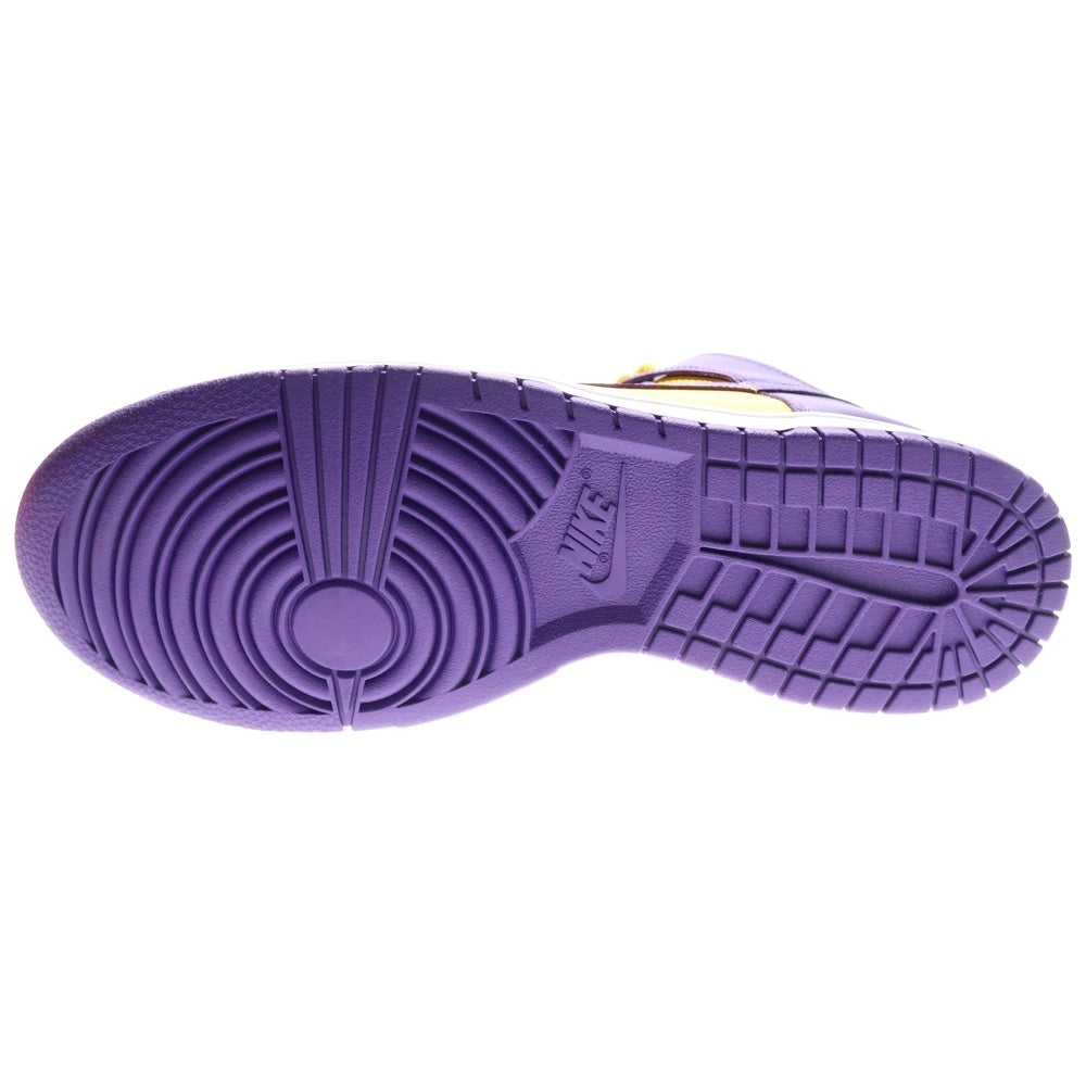 NIKE(ナイキ) DUNK HIGH RETRO LAKERS ダンク レトロ レイカーズ ハイカットスニーカー パープル/イエロー US9.5/27.5cm DD1399-500