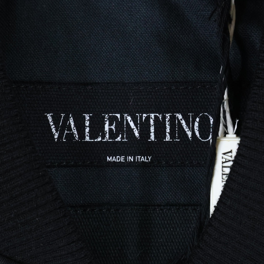 VALENTINO(ヴァレンティノ) Rockstud Untitled Bomber Jacket MA-1 ロックスタッズ ナイロン ジップアップ ジャケット ブルゾン ブラック MV3CI1602KP