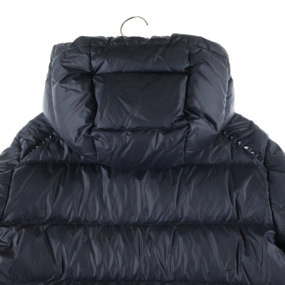 VALENTINO(ヴァレンティノ) Rockstud Untitled Placket Down Jacket ロックスタッズ ナイロン ダウンジャケット ブルゾン ブラック QV3CNA30RLM