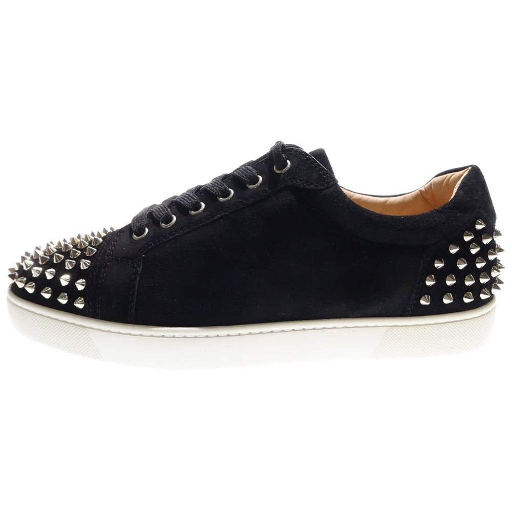 CHRISTIAN LOUBOUTIN(クリスチャンルブタン) スパイクスタッズ スウェードレザー ローカットスニーカー ブラック