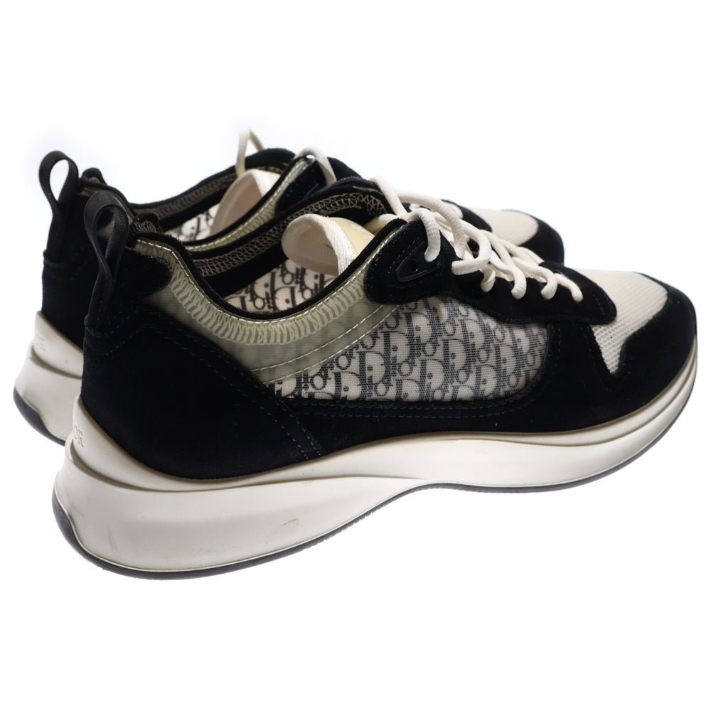 DIOR(ディオール) オブリーク スウェードレザー メッシュ ローカットスニーカー ブラック/ホワイト