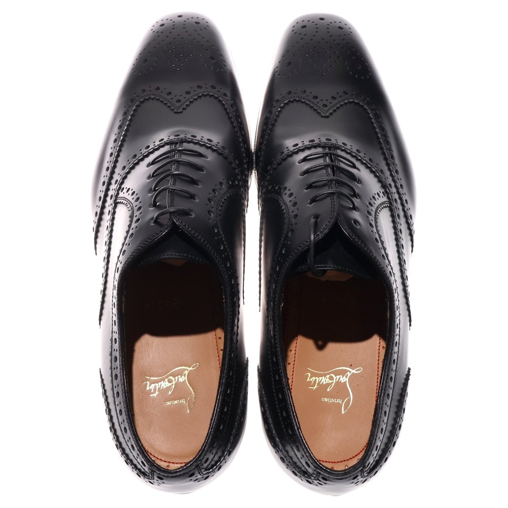 CHRISTIAN LOUBOUTIN(クリスチャンルブタン) メダリオン ウイングチップ レザー ビジネスシューズ ブラック