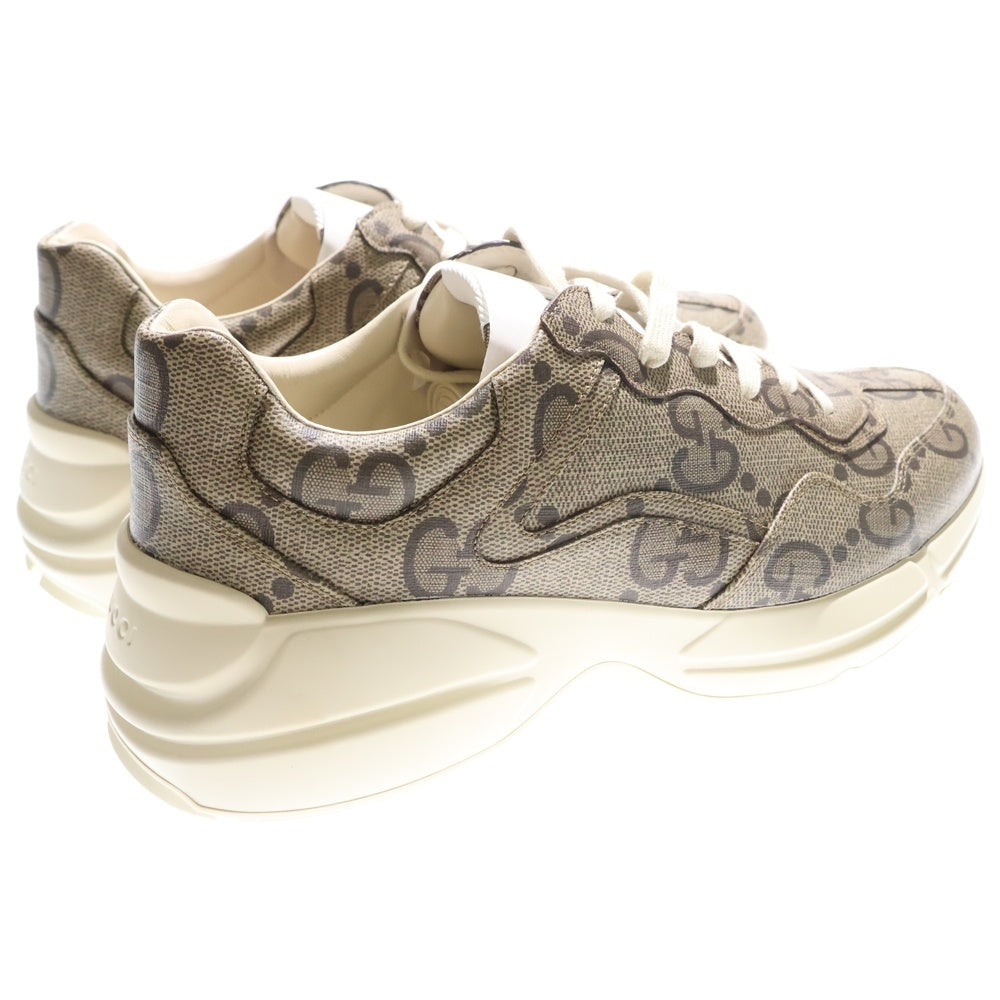 GUCCI(グッチ) 100周年記念 RHYTON ライトン GGスプリーム ローカットスニーカー ブラウン 680870