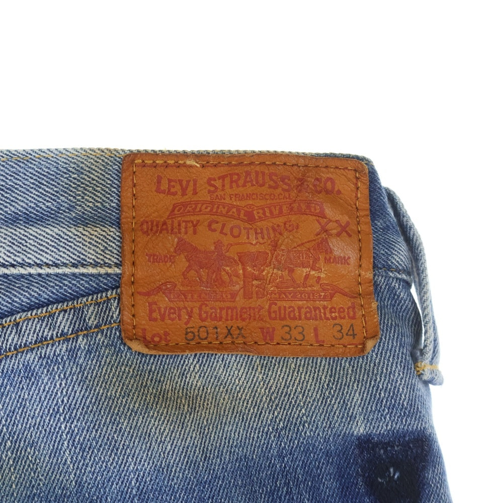 JUNYA WATANABE COMME des GARCONS(ジュンヤワタナベ コムデギャルソン) 09SS ×Levi's リーバイス 501XX ギンガムチェック 再構築 デニムパンツ インディゴ WC-P201 AD2008