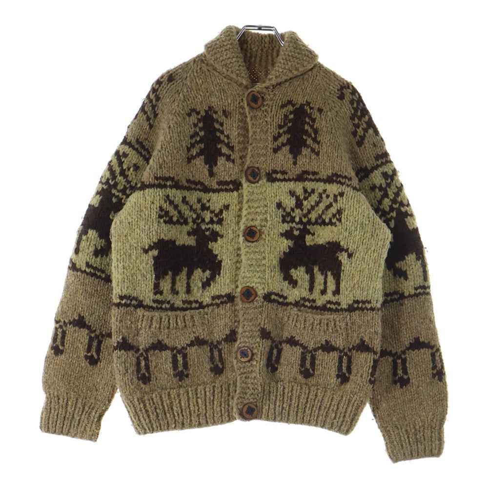 ka na ta(カナタ) COWICHAN SWEATER トナカイ カウチンニットセーター ベージュ