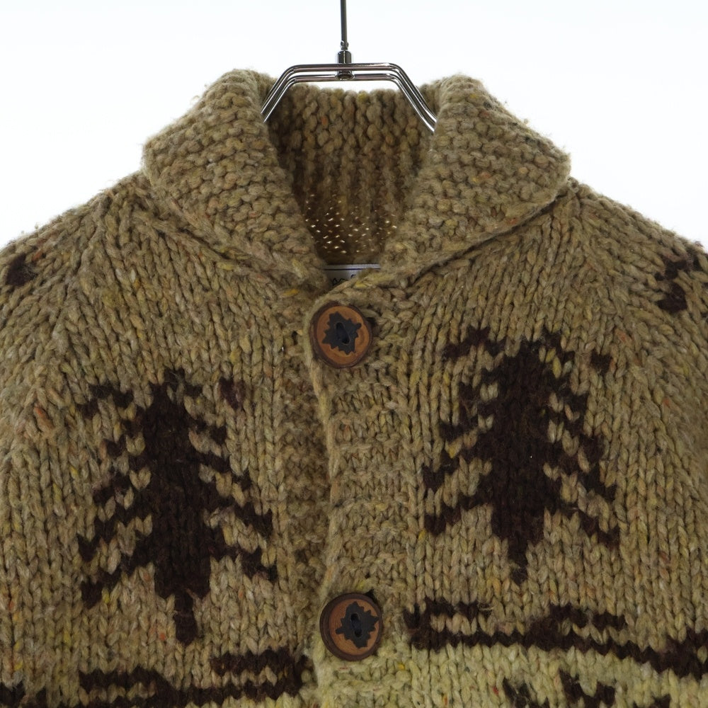 ka na ta(カナタ) COWICHAN SWEATER トナカイ カウチンニットセーター ベージュ