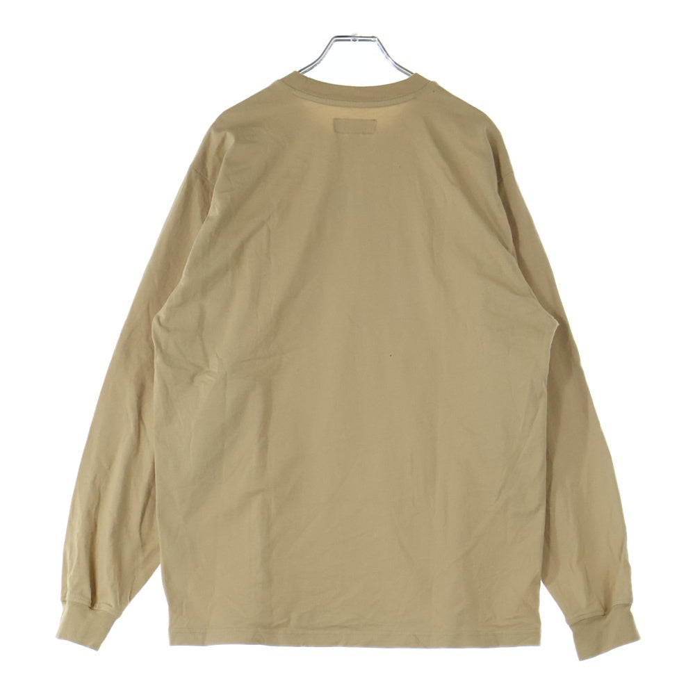 SUPREME(シュプリーム) 24AW Small Box Logo L/S Tee スモールボックスロゴ クルーネック長袖Tシャツ カットソー ベージュ