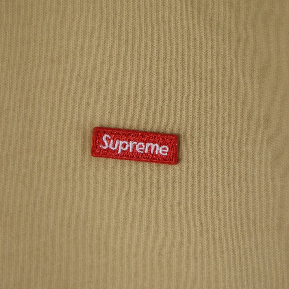 SUPREME(シュプリーム) 24AW Small Box Logo L/S Tee スモールボックスロゴ クルーネック長袖Tシャツ カットソー ベージュ