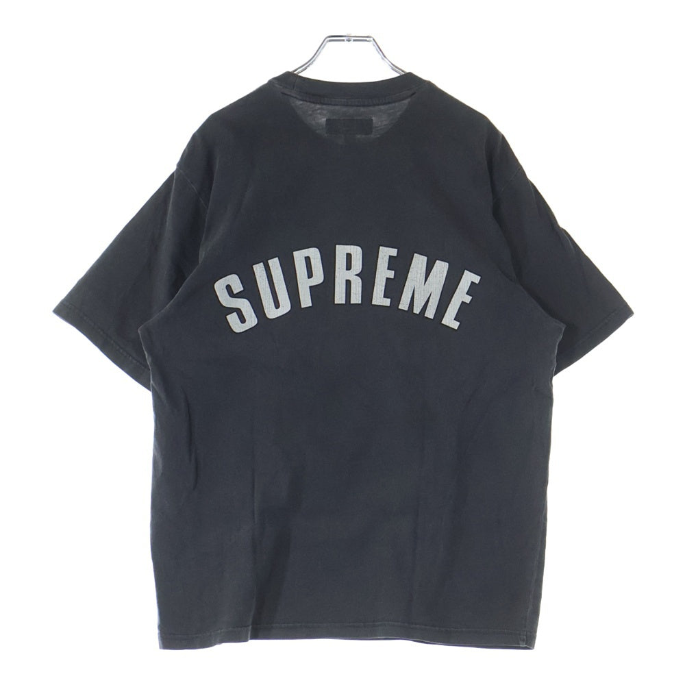 SUPREME(シュプリーム) 24SS Cracked Arc S/S Top Tee アーチロゴ クラックプリント クルーネック半袖Tシャツ カットソー チャコールグレー