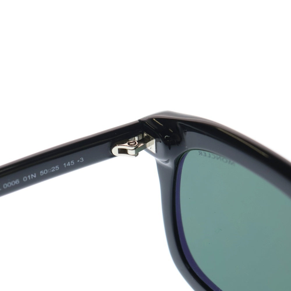 MONCLER(モンクレール) サイドロゴ ウェリントン アセテート サングラス メガネ アイウェア ブラック ML0006