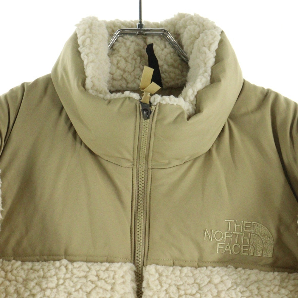 THE NORTH FACE(ザノースフェイス) 21AW SHERPA NUPTSE JACKET シェルパ ヌプシ フリース 切り替え ダウンジャケット ホワイト/ベージュ NF0A5A84