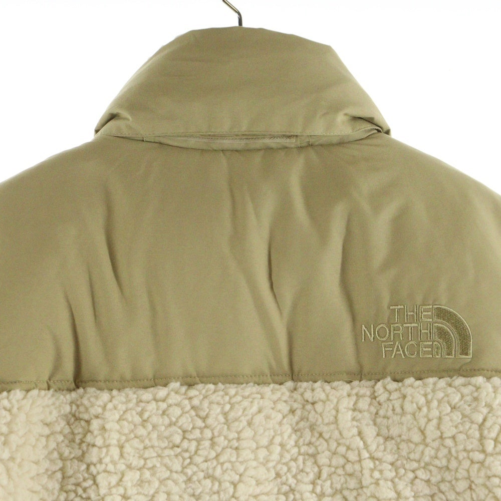 THE NORTH FACE(ザノースフェイス) 21AW SHERPA NUPTSE JACKET シェルパ ヌプシ フリース 切り替え ダウンジャケット ホワイト/ベージュ NF0A5A84