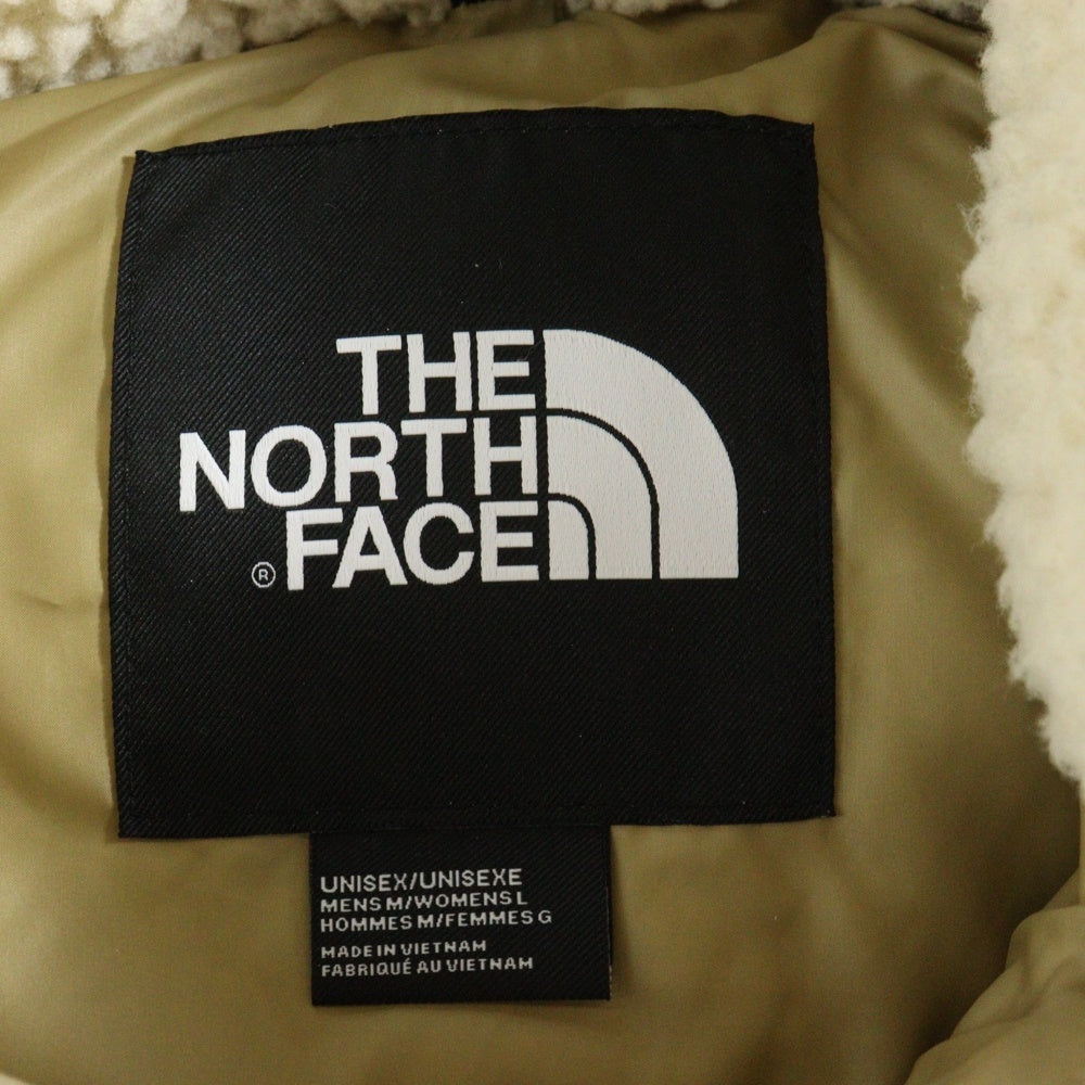 THE NORTH FACE(ザノースフェイス) 21AW SHERPA NUPTSE JACKET シェルパ ヌプシ フリース 切り替え ダウンジャケット ホワイト/ベージュ NF0A5A84