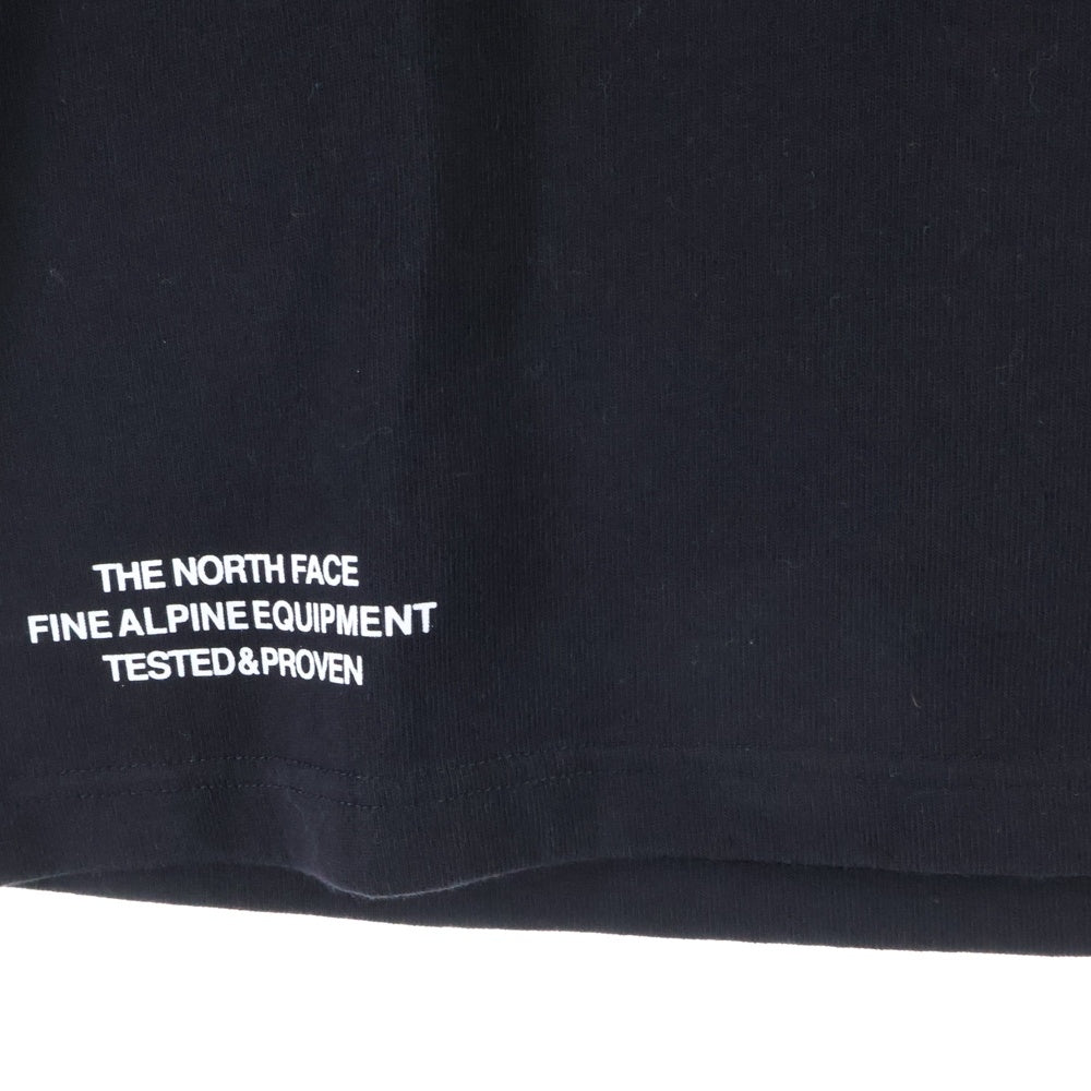 THE NORTH FACE(ザノースフェイス) 20SS TESTED PROVEN TEE フロントロゴ クルーネック半袖Tシャツ アットソー ブラック NT82030