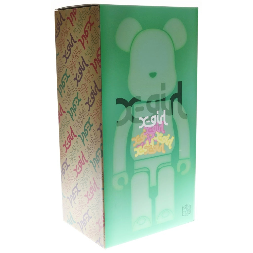 MEDICOM TOY(メディコムトイ) BE@RBRICK X-girl CLEAR GREEN Ver. 1000% ベアブリック エックスガール フィギュア 人形 クリアグリーン