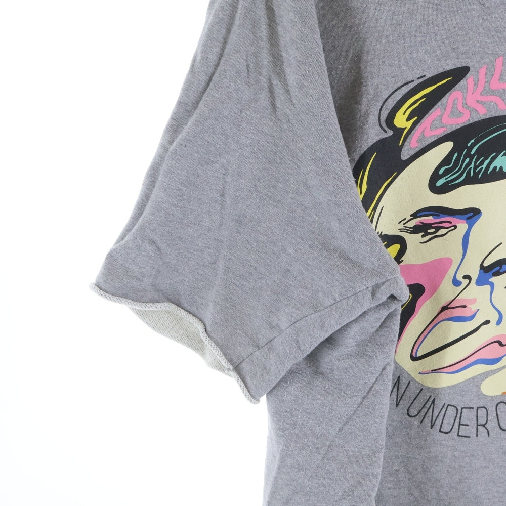 John UNDERCOVER(ジョン アンダーカバー) グラフィックプリント スウェット半袖Tシャツ グレー JUS9801