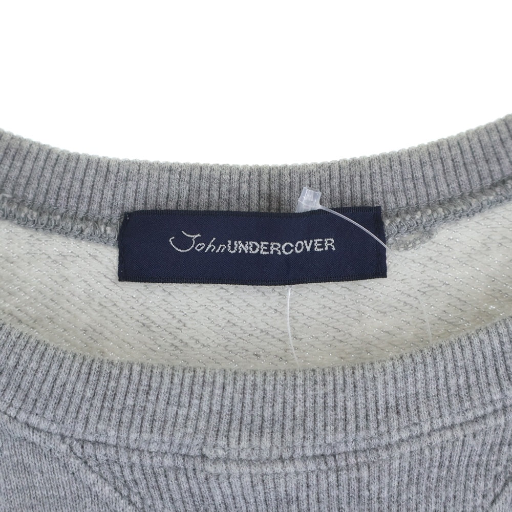 John UNDERCOVER(ジョン アンダーカバー) グラフィックプリント スウェット半袖Tシャツ グレー JUS9801