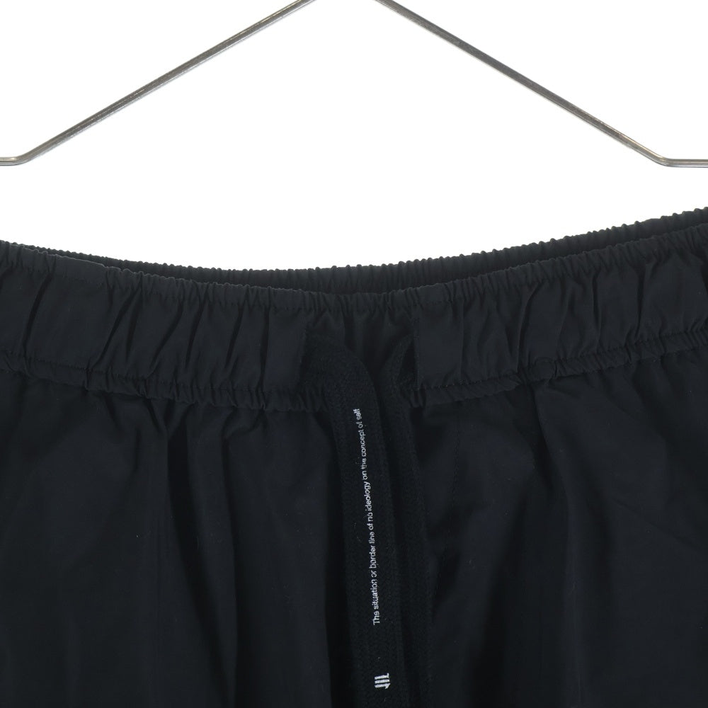 NILS(ニルズ) 19AW PE/NY TAFFETA ドローコード ナイロンパンツ ブラック 680PAM10