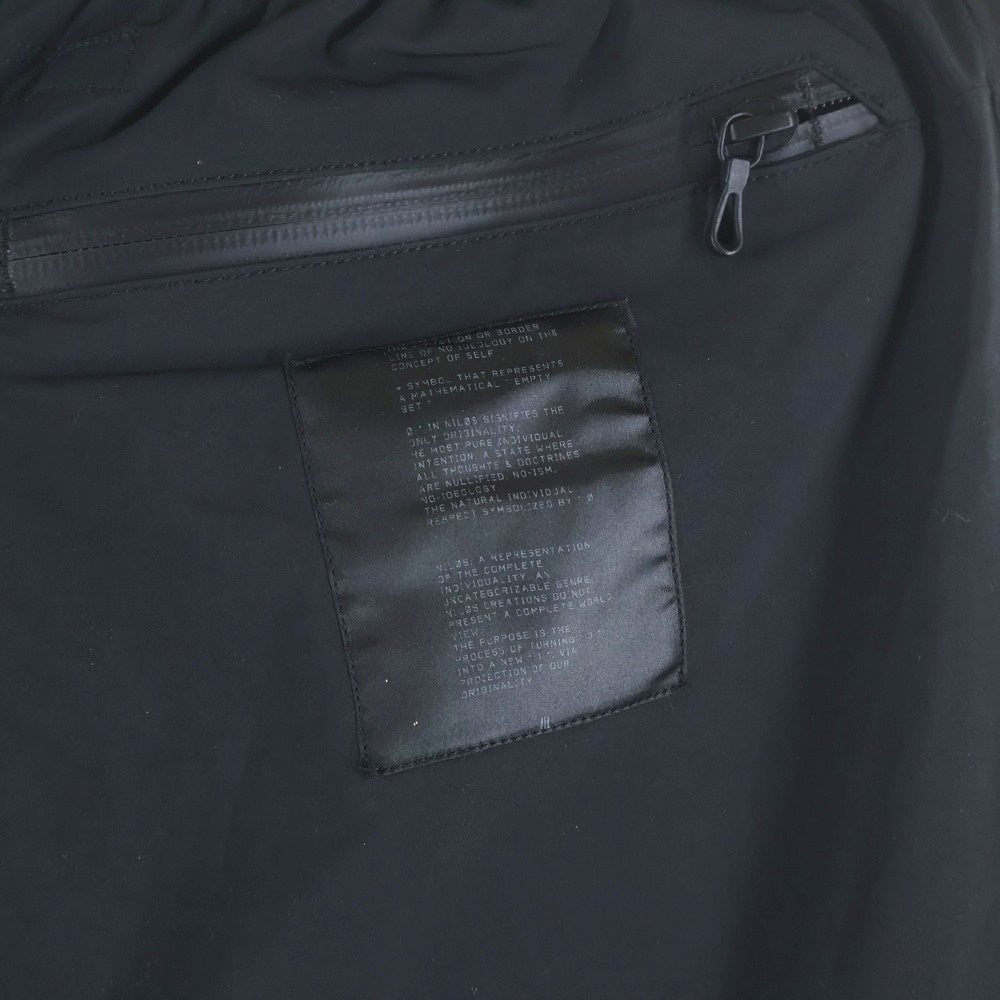 NILS(ニルズ) 19AW PE/NY TAFFETA ドローコード ナイロンパンツ ブラック 680PAM10