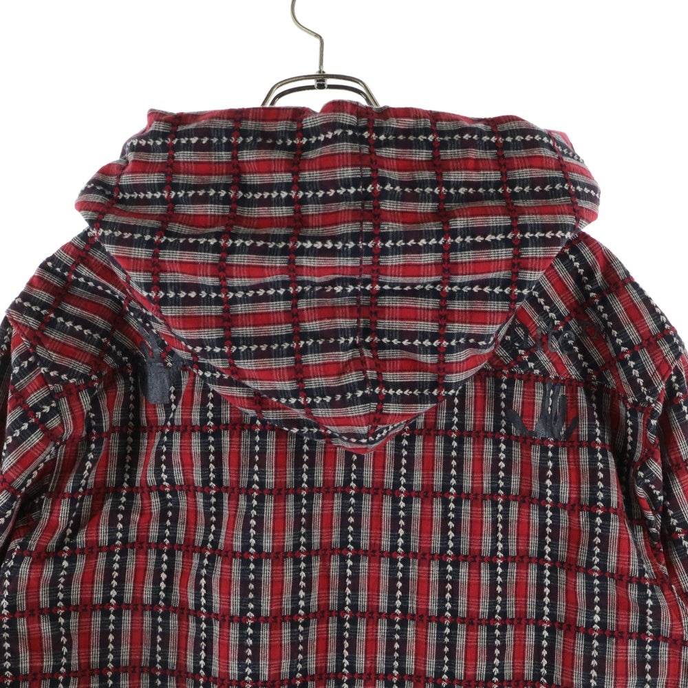OFF-WHITE(オフホワイト) 20AW Plaid Hooded Jacket プレイド チェック フーデット ジャケット レッド OMGA125F20FAB001