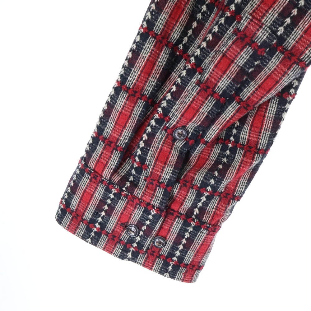 OFF-WHITE(オフホワイト) 20AW Plaid Hooded Jacket プレイド チェック フーデット ジャケット レッド OMGA125F20FAB001